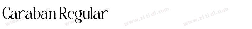 Caraban Regular字体转换